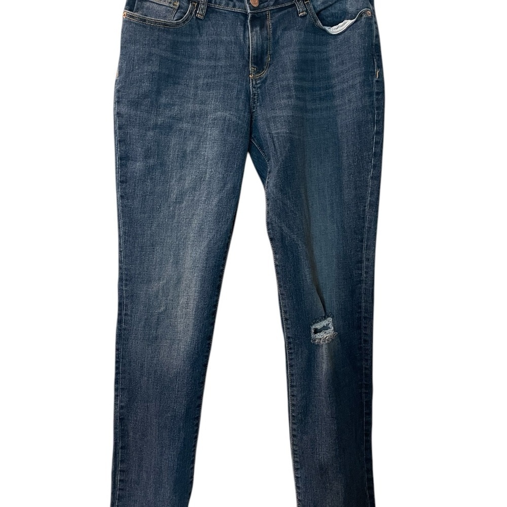 Old Navy Women’s Boyfriend Straight Denim Jeans Dark Wash Size: 6 Tall - Picture 2 of 8